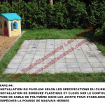 .  ETAPES DE RÉALISATION PAVÉ UNI
